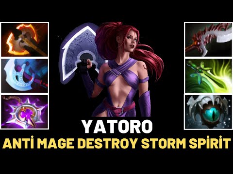 YATORO Anti Mage Destroy Storm Spirit 7.33 Dota 2