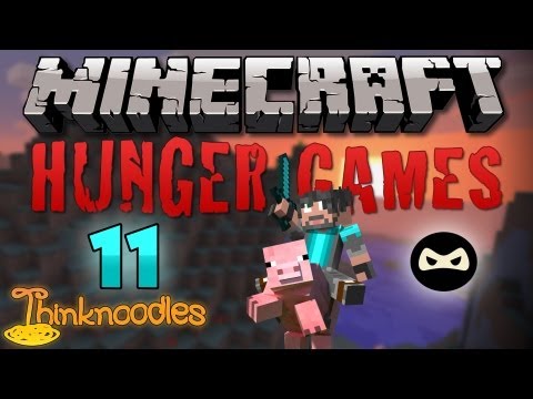 Minecraft: Hunger Games w/Thinknoodles - Game 11: The Ninja Rematch!