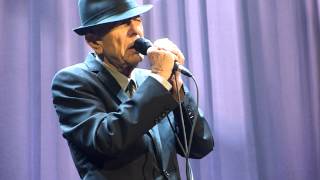 Leonard Cohen - La Manic (Georges Dor cover) - Colisèe Pepsi, Quebec City - 02-12-2012