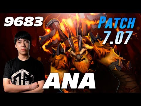 ANA Earthshaker 28 KILLS - 9683 MMR - Dota 2 Patch 7.07
