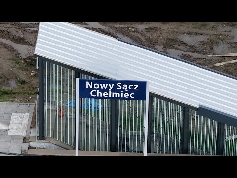 Prace przy budowie linii kolejowej nr 104 odcinek Nowy Sącz 26.10.2025 #skyscraper #nowysącz