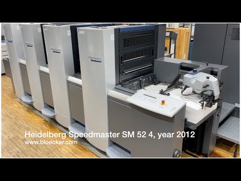 Heidelberg Speedmaster 52 4 - only 1 mio. impressions - test job run