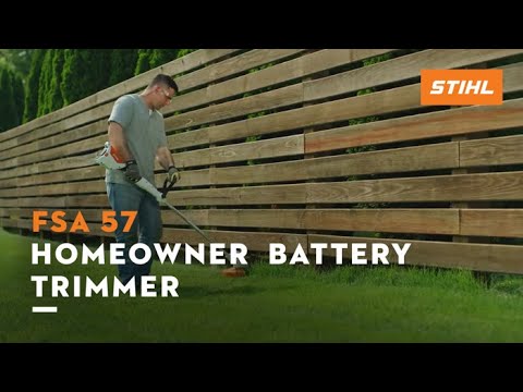 Stihl FSA 57 with AK 10 Battery & Charger in Elma, New York - Video 2