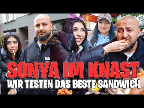 SONYA IN PRISON👀|HUDA AND PUMPING TRY FRANKFURT'S BEST SANDWICH