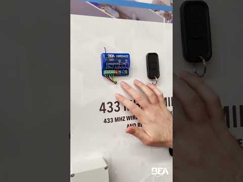 How to pair a BEA 433 MHZ Transmitter to a Receiver