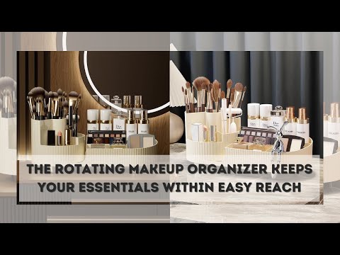 Plastic Cream 360 Rotating Makeup Organizer