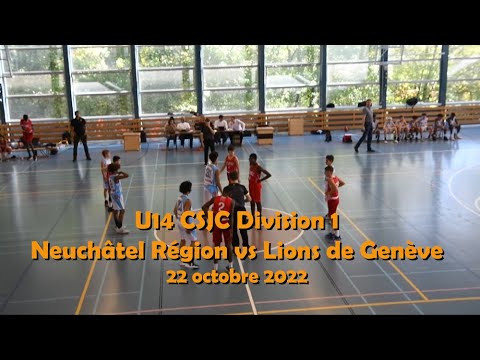 U14 CSJC Division1 Neuchâtel Région vs Lions de Genève