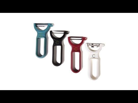 Curtis Stone Set of 4 Fruit and Vegetable Peelers