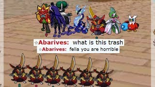 WHEN YOU OUTPLAY A NOOB WITH FULL KINGAMBIT TEAM ON POKEMON SHOWDOWN !!