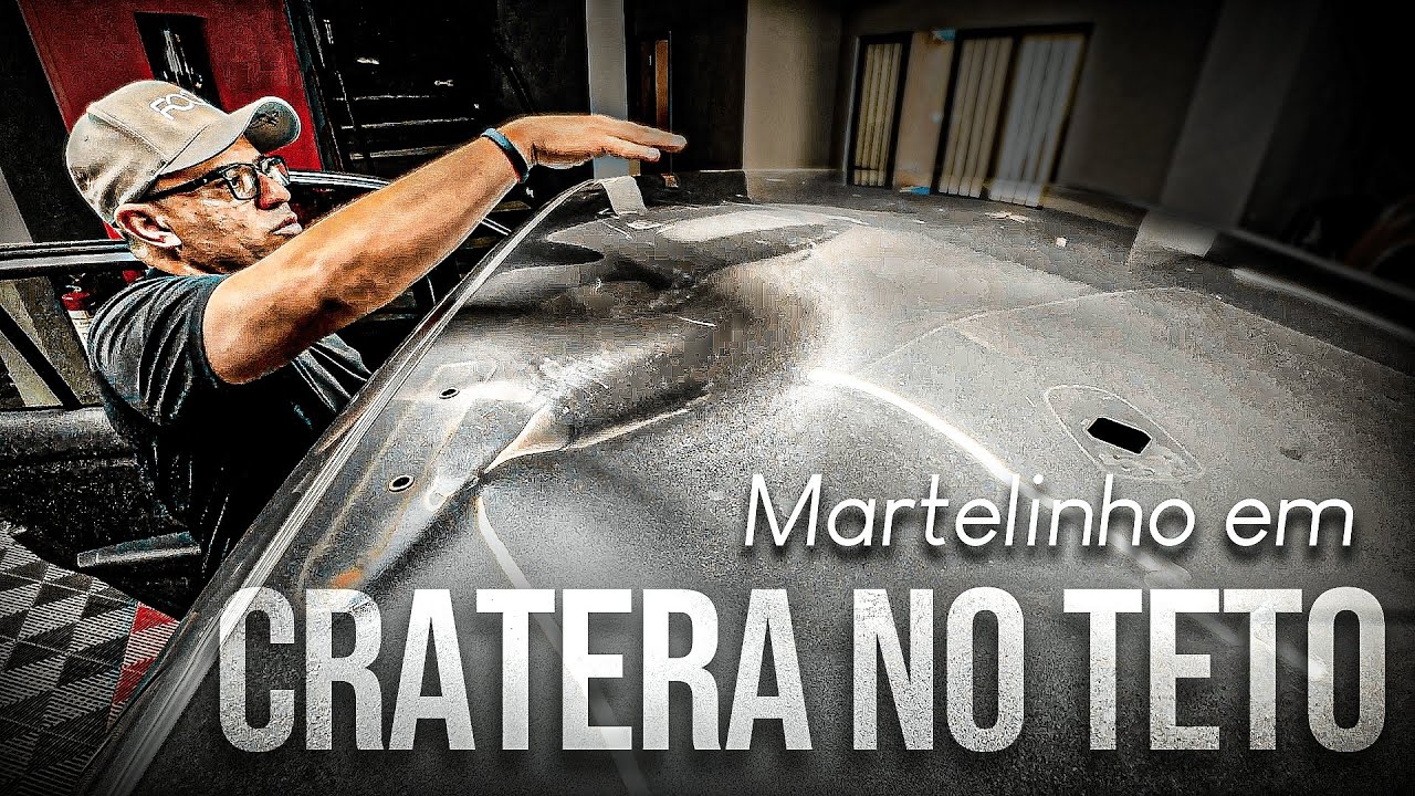 [SEM CORTES] MARTELINHO DE OURO EM AMASSADO GRANDE NO TETO | CURSO DE MARTELINHO DE OURO EM CAMPINAS