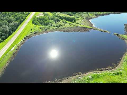 Cutarm Creek on the Redpath Road near Esterhazy,  Saskatchewan June 24, 2026