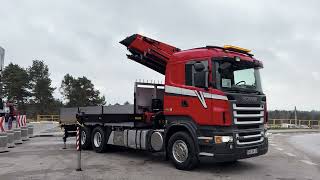 بيع شاحنة مسطحة Scania R500 6x2 PALFINGER PK 29002 Crane Kran - صورة 4 | Autoline AE شاحنة مسطحة Scania R500 6x2 PALFINGER PK 29002 Crane Kran | صورة 4 - Autoline