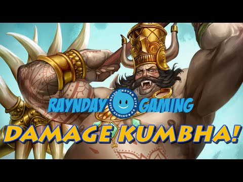 Kumbakharna Damage Build and Gameplay! NO DAMAGE ITEMS NEEDED! (SMITE)