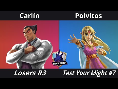 Test Your Might #7 Losers R3 - Carlín (Kazuya) Vs. Polvitos (Zelda) - SSBU