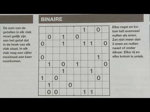 This Binary Sudoku puzzle is too easy to solve (with a PDF file) 05-15-2019 part 1 of 3
