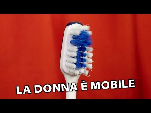 La Donna È Mobile on an Electric Toothbrush Video