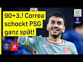 Zwei Schüsse Zwei Tore Correa Sticht Spät Zu PSG Atletico Madrid UEFA Champions League DAZN