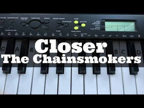 Closer - The Chainsmokers | Easy Keyboard Tutorial With Notes (Right Hand)