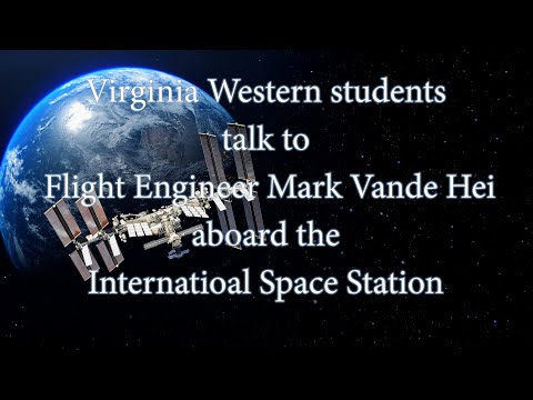 Astronaut Mark Vande Hei answers VWCC student's questions.