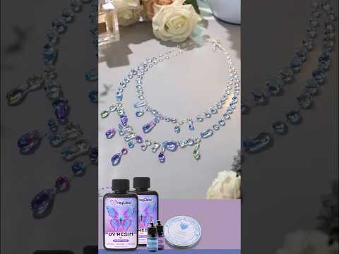 DIY Dreamy Crystal Necklace | UV Resin Jewelry Tutorial ✨