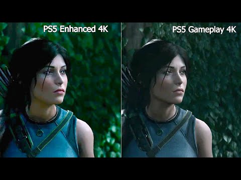Shadow of the Tomb Raider PS5 Enhanced Performance VS PS5 Without Update Graphics Comparison