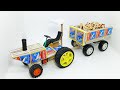 How To Make Tractor With Troelly With Matchbox Diy Matchbox Tractor Toy
