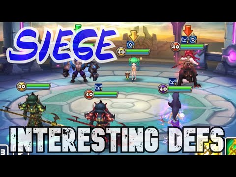SUMMONERS WAR / SIEGE - GETTING 10 WINS VS SOME INTERESTING DEFS (AND SOME NOT SO MUCH) -