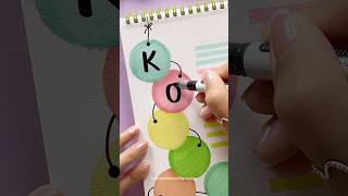 Easy Front Page Design: Korean ✨ #shorts #nhuandaocalligraphy #frontpage