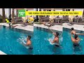 🤣Cristiano Ronaldo Threw His Son (Mateo Ronaldo) Too Far in the Swimming Pool!
