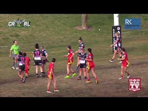 2017 Canberra RL Round 17 Ladies League Tag Highlights - Yass Magpies Vs. Gungahlin Bulls