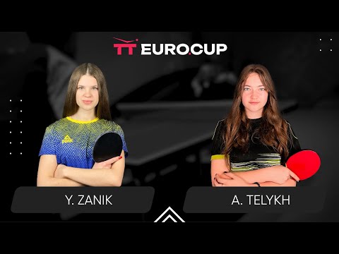 18:00 Yulianna Zanik - Anastasiia Telykh 28.12.2023 TT Euro.Cup Ukraine Master. TABLE 3