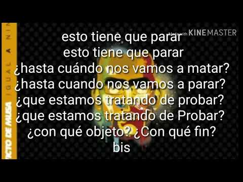 Letra de canción con que fin