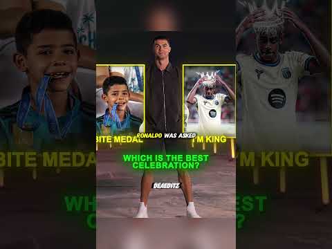 when Ronaldo Jr vs Yamal celebrate 💀🥶 #shorts