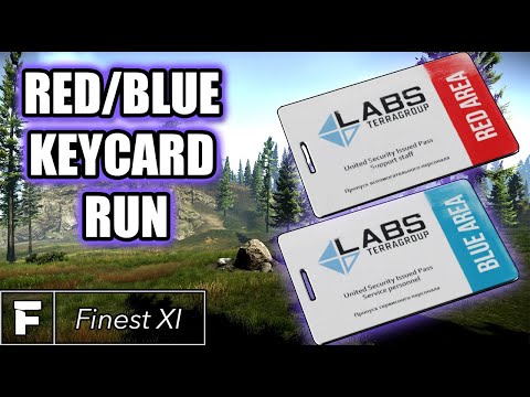 The Red and Blue Key Card Loot Run - All 6 Locations - Escape From Tarkov