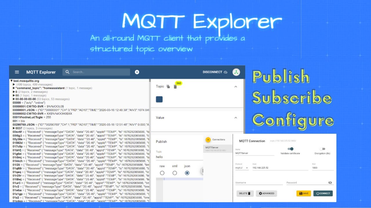 MQTT Explorer Tutorial- Publish and Subscribe MQTT Messages