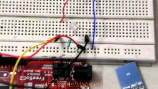 Download the video "FreeSoc2-PSoC5LP interfaced with a simple capacitive touch switch and Laser pointer"
