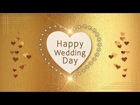 👰🏼🤵🏼Happy Wedding Day!👰🏼🤵🏼Animation Greeting Cards #4K #WhatsApp