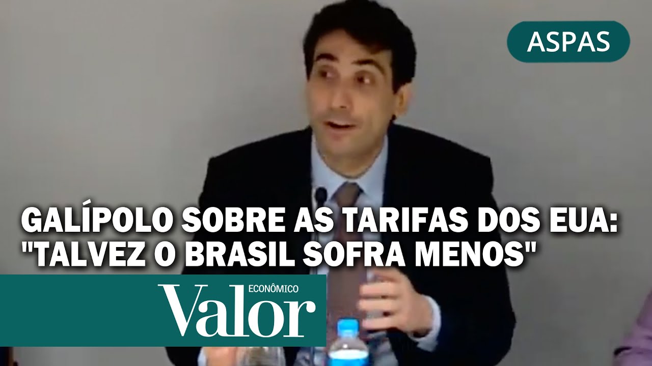 Galípolo sobre as tarifas dos EUA: "Talvez o Brasil sofra menos"