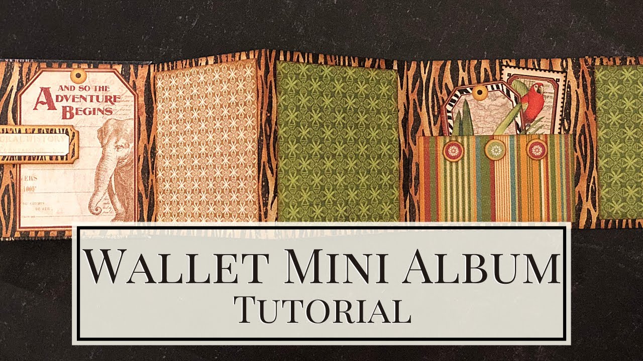 Wallet Accordion Mini Album Tutorial