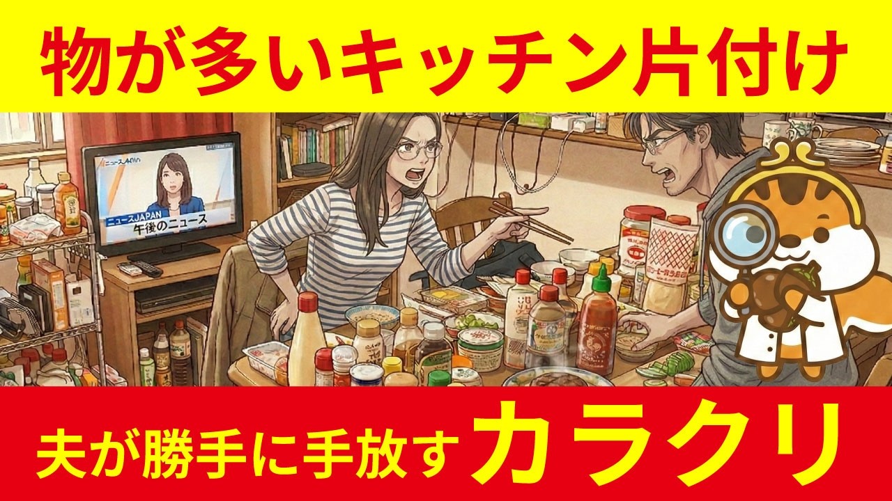 【キッチン 片付け】物が多い原因は夫！？溢れるスパイスを「勝手に手放すカラクリ」
