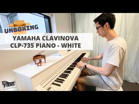 Unboxing + Assembly YAMAHA CLAVINOVA CLP-735 WHITE | Vlog #1