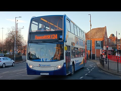 Stagecoach E400 19387 Passes Park Lane On The X24