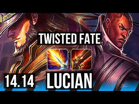 TWISTED FATE vs LUCIAN (MID) | 5/0/3, 1200+ games | VN Challenger | 14.14
