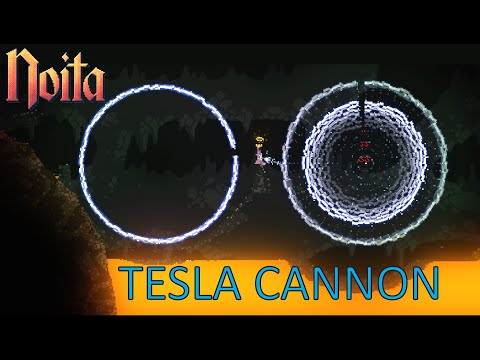 Noita Tesla Cannon wand-build | Noita is art