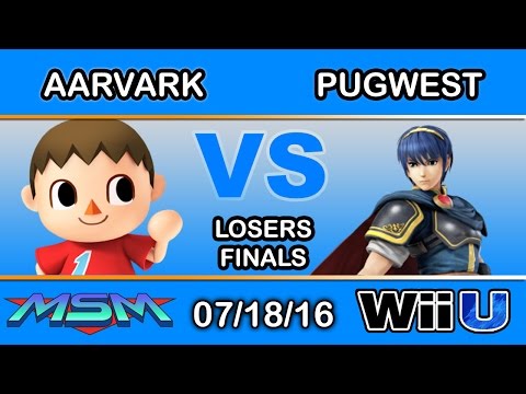 MSM 58 - Atrakt | Aarvark (Villager) Vs. Pugwest (Marth) Losers Finals - Smash Wii U