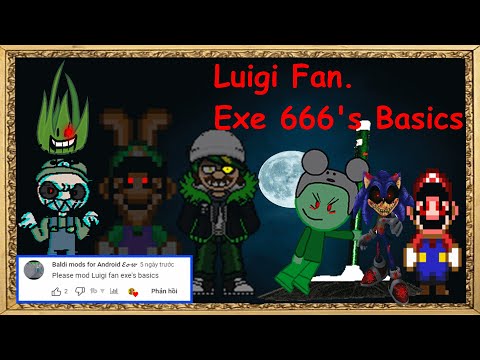 So Scary School! | Luigi Fan.Exe's Basics - Baldi's Basics Mod