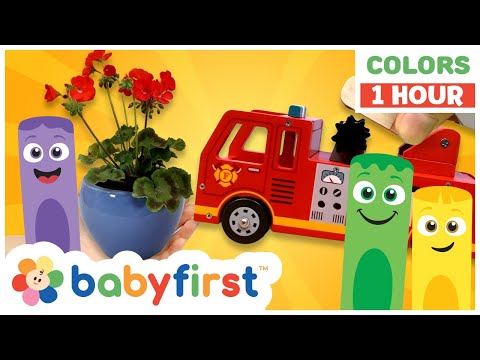 Toddler Learning Video | COLOR CREW MAGIC - Firefighters & Flower Plant + | 1 Hour | BabyFirst TV