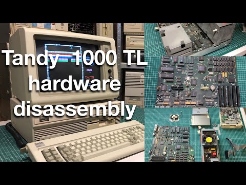 Tandy 1000 TL Part 3 : Hardware disassembly