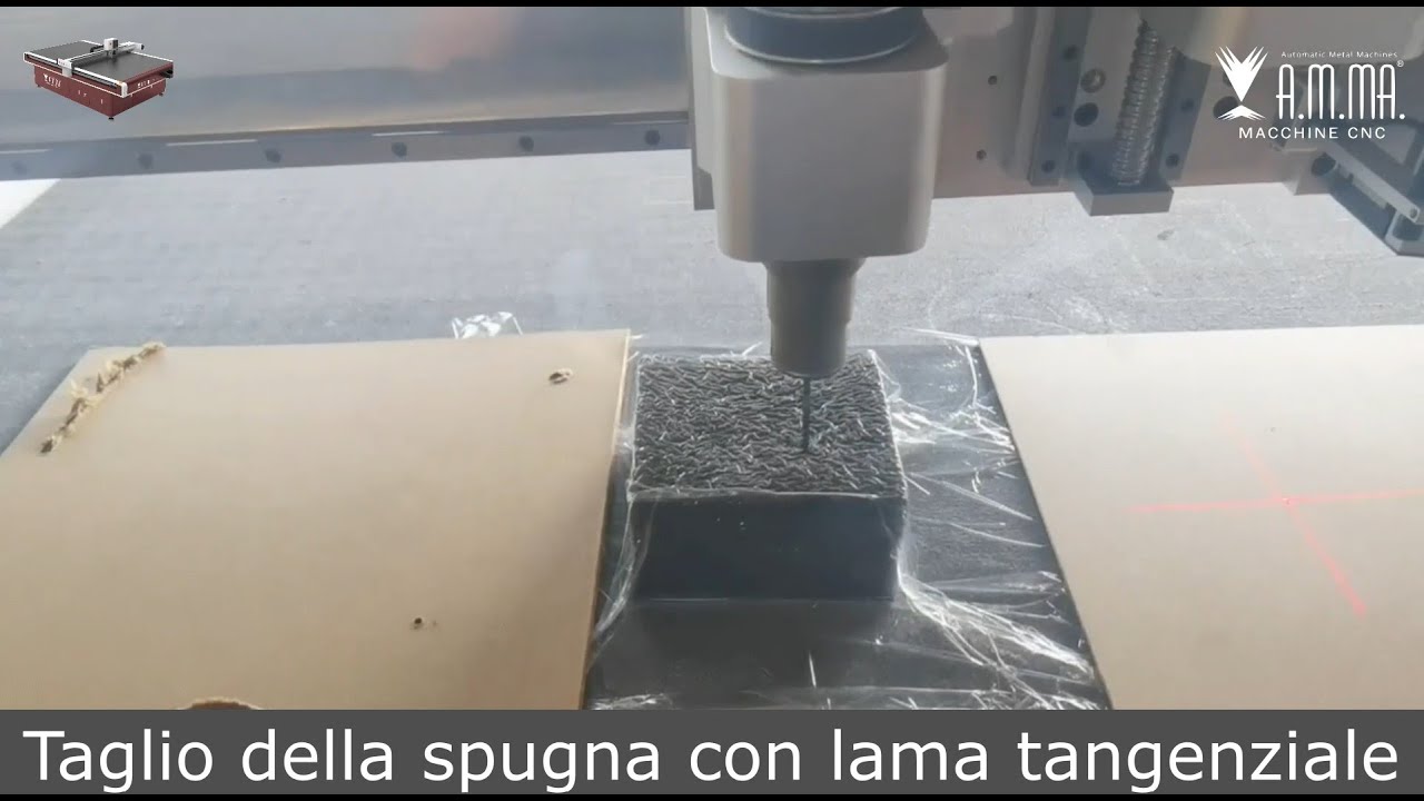 Taglio della spugna con dispositivo a lama Pantografi AMMA
