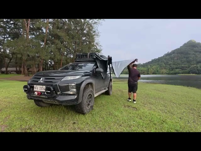 مظلة سيارة جانبية جهة اليسار 180 درجة - الوكاب